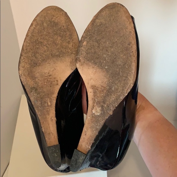 LK Bennett black patent leather wedge heel - Picture 4 of 4